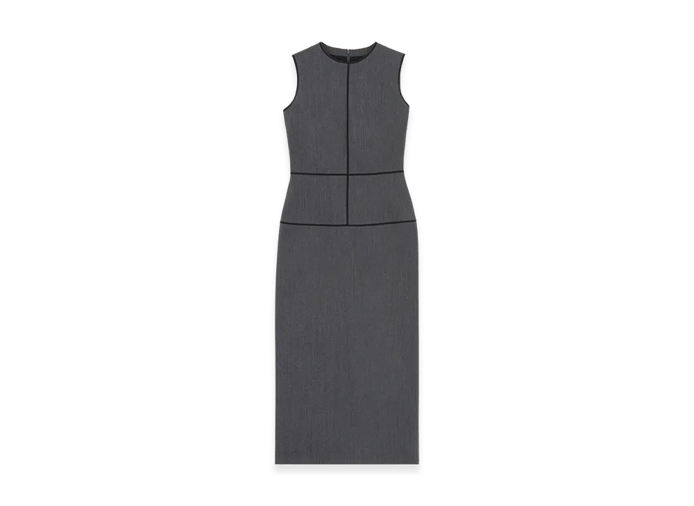 MM6 Maison Margiela Women's Midi Dress "Dark Gray"