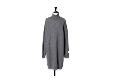MM6 Maison Margiela Women's Insideout Turtle Neck Knit Dress "Grey"