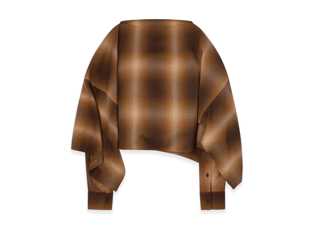 MM6 Maison Margiela Women's Check Shirt "Nutmeg"