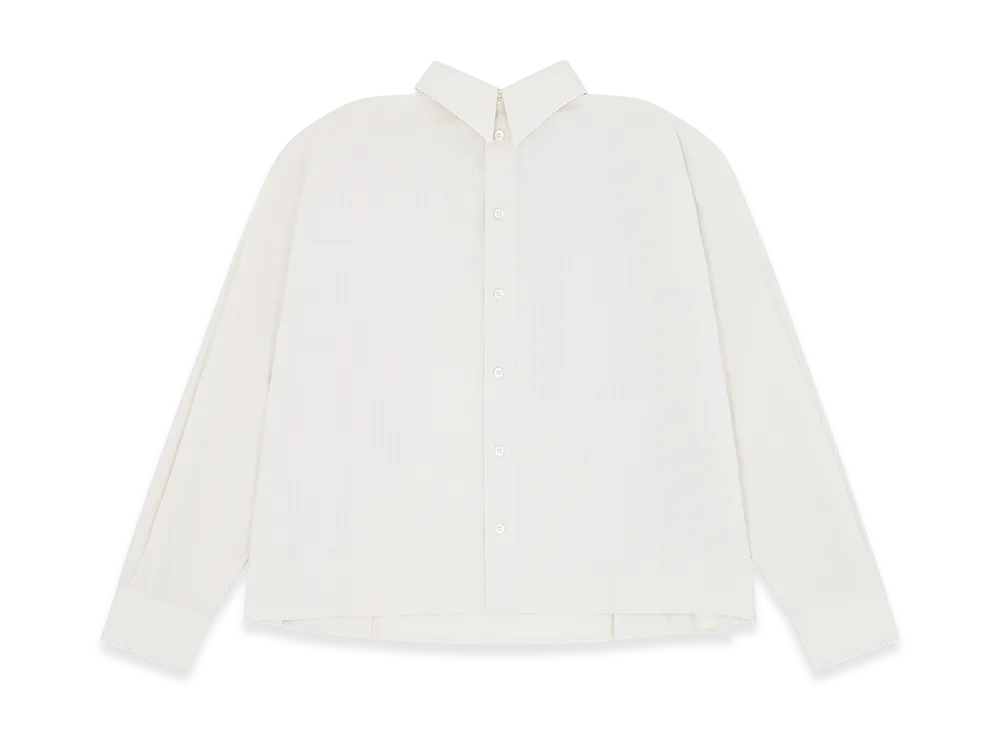 MM6 Maison Margiela Women's Poplin Shirt "Pinstripe White/Beige"