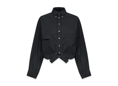 MM6 Maison Margiela Women's Long-Sleeved Shirt "Black"