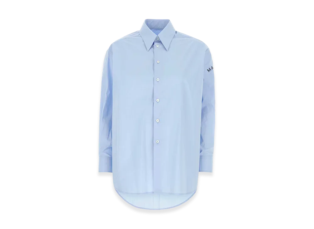 MM6 Maison Margiela Women's Poplin Shirt "Light Blue"