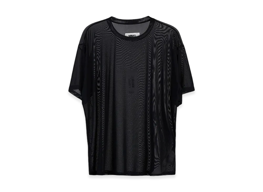 MM6 Maison Margiela Women's Logo Through T-Shirt "Black"