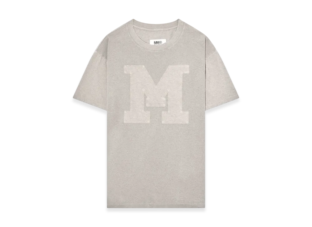 MM6 Maison Margiela Women's M Logo T-Shirt "Palladium"