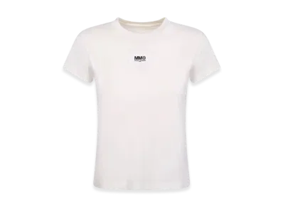 MM6 Maison Margiela Women's Logo Patch T-Shirt "White"