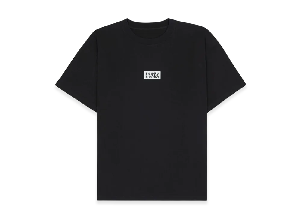 MM6 Maison Margiela Women's Zoom Logo Oversized T-Shirt "Black"