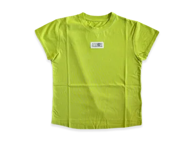 MM6 Maison Margiela Women's Mini Logo Cropped T-Shirt "Neongreen"