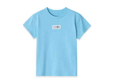 MM6 Maison Margiela Women's Numbers Logo Patch T-Shirt "Blue"