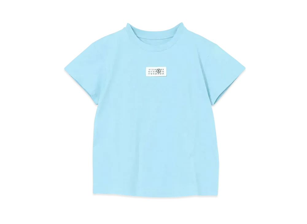 MM6 Maison Margiela T-Shirt with Numeric Logo Label "Blue"