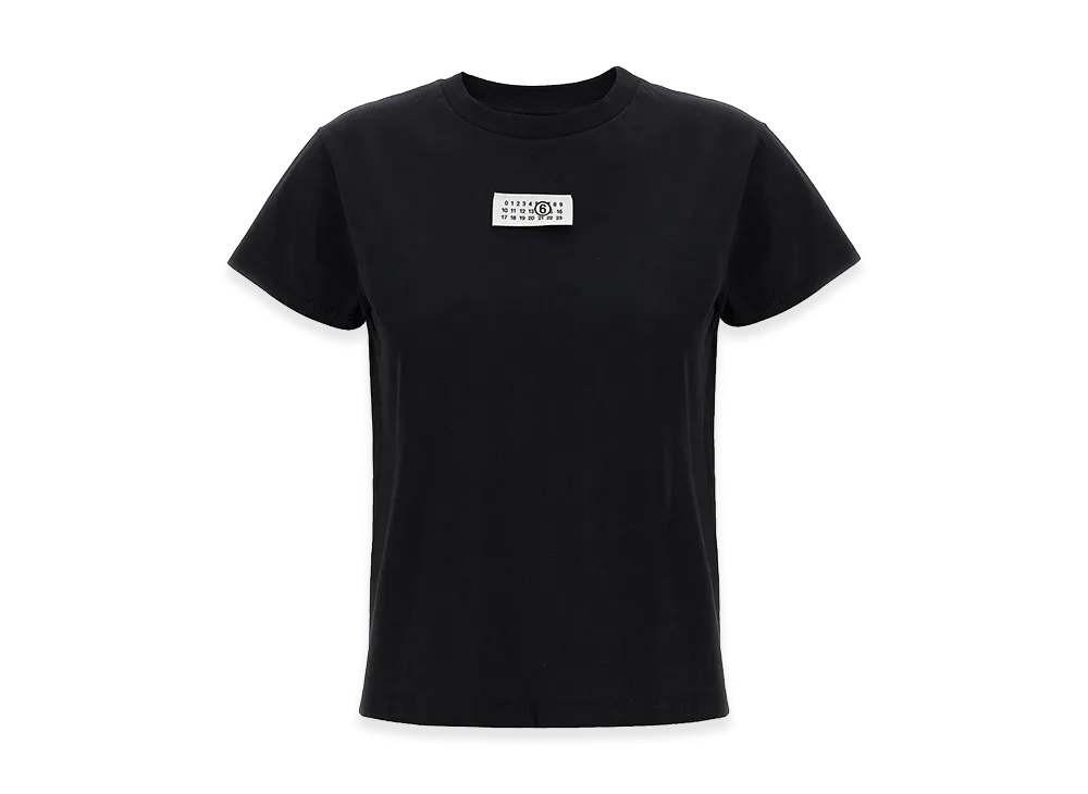 MM6 Maison Margiela Women's Numeric Signature T-Shirt "Black"
