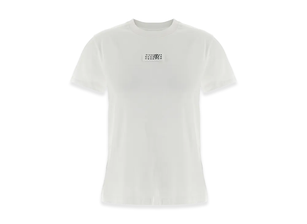 MM6 Maison Margiela Women's Numeric Signature T-Shirt "White"