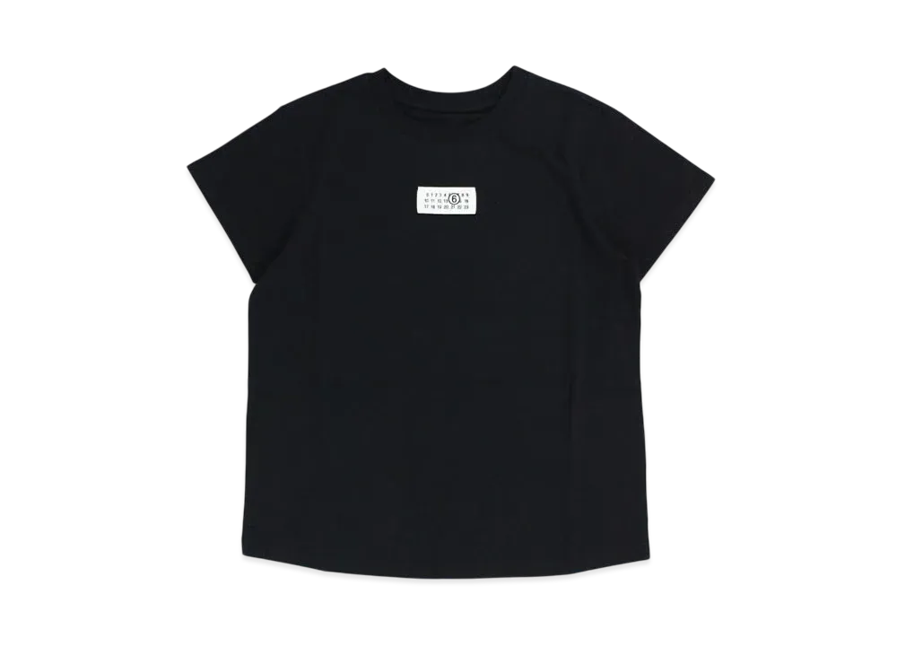 Maison Margiela T-Shirt with Numeric Logo Label "Black"