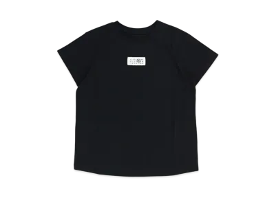 Maison Margiela T-Shirt with Numeric Logo Label "Black"