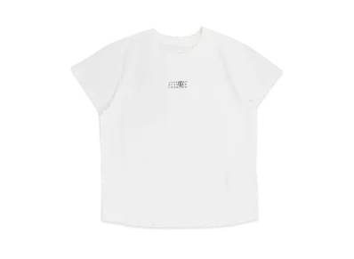 Maison Margiela T-Shirt with Numeric Logo Label "White"