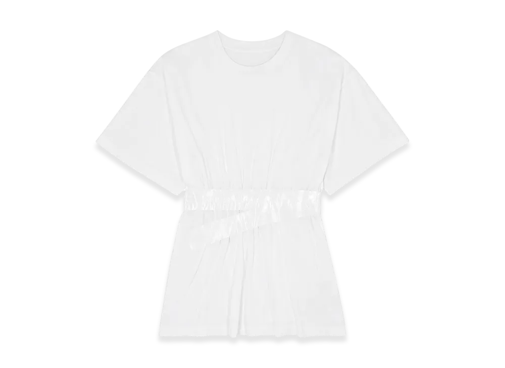 MM6 Maison Margiela Women's Taped Jersey T-Shirt "White"