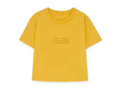 MM6 Maison Margiela Women's Cropped T-Shirt "Yellow"