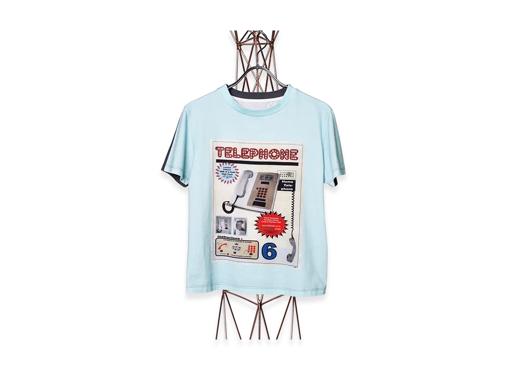 MM6 Maison Margiela Women's Compact Fit Print T-Shirts "Turquoes"