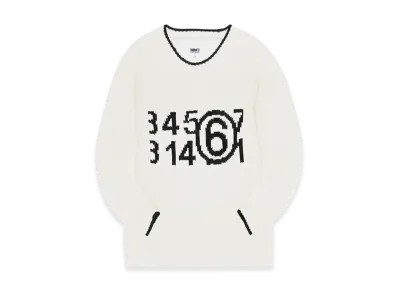 MM6 Maison Margiela Women's Zoom Logo Jumper "Dirty Wash"