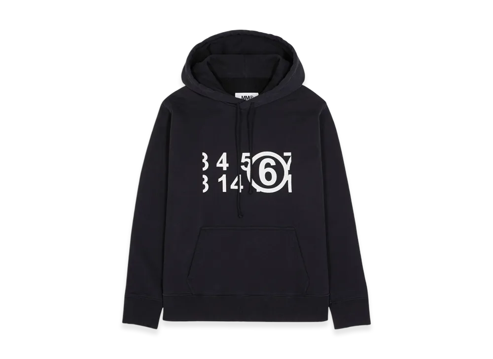 MM6 Maison Margiela Circle 6 Logo Hoodie "Black"