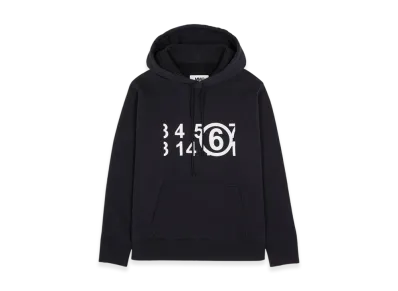 MM6 Maison Margiela Circle 6 Logo Hoodie "Black"