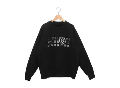 MM6 Maison Margiela Women's Sweat Logo Tops "Black"