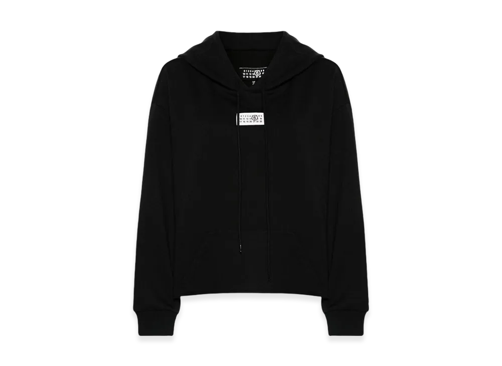 MM6 Maison Margiela Number Logo Hooded Sweatshirt "Black"
