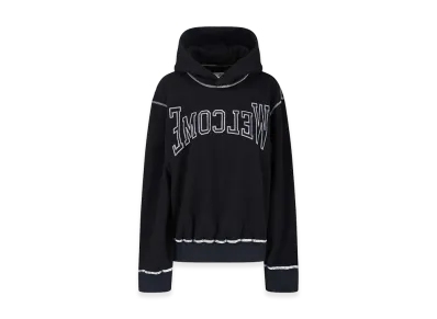 MM6 Maison Margiela Women's Logo Hooded Sweatshirt "Black"
