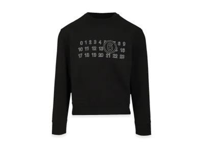 MM6 Maison Margiela Numeric Sweatshirt "Black"