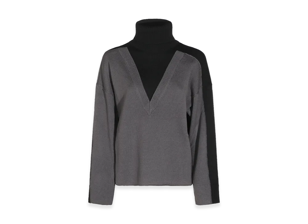 MM6 Maison Margiela Women's Sweaters "Black/Dark Grey"