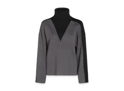 MM6 Maison Margiela Women's Sweaters "Black/Dark Grey"