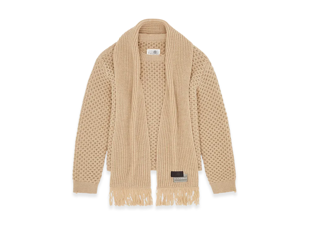 MM6 Maison Margiela Women's Scarf Knit "Nude"