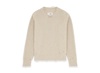 MM6 Maison Margiela Women's Wool Sweater "Nude"