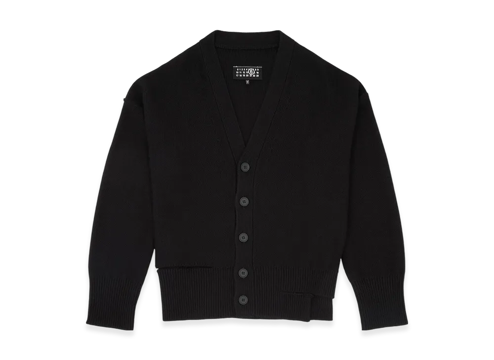 MM6 Maison Margiela Women's Knitted Cardigan "Black"