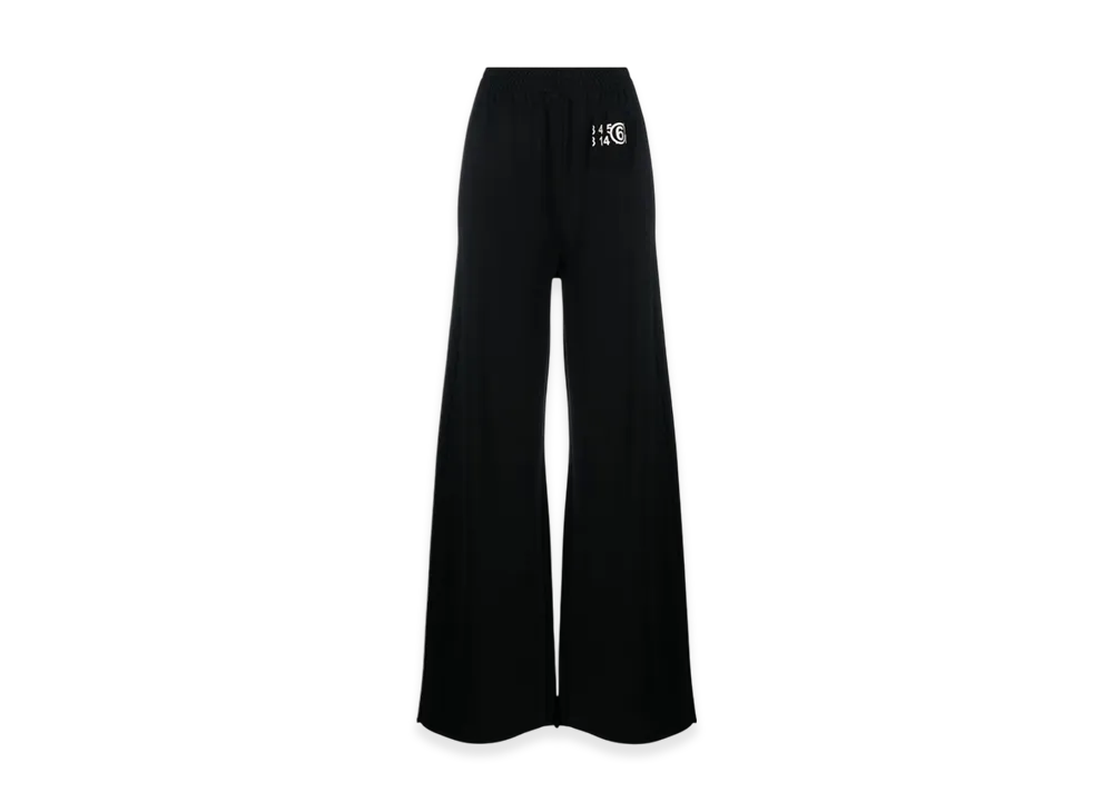 MM6 Maison Margiela Oversized Logo Track Pants "Black"