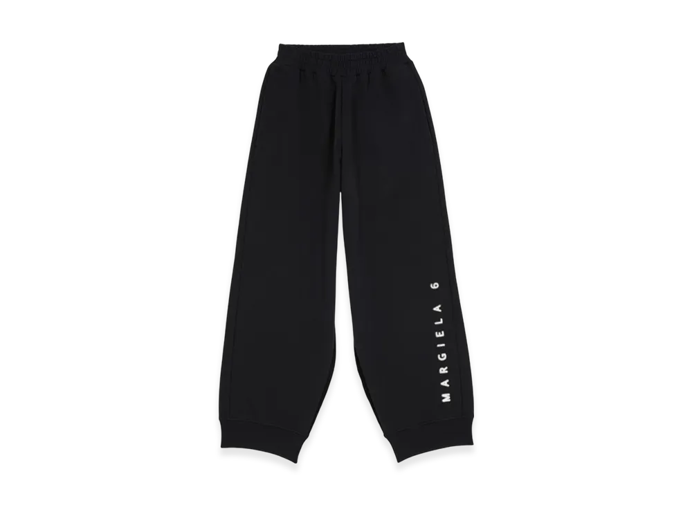 MM6 Maison Margiela Women's Oversized Margiela 6 Track Pants "Black"
