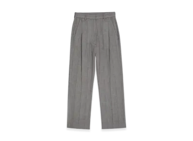 MM6 Maison Margiela Women's Cropped Pleated Trousers "Gray"