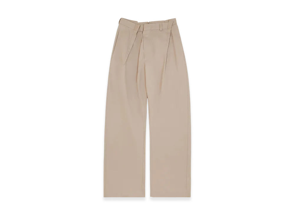 MM6 Maison Margiela Women's Tapered Leg Trousers "Sand"