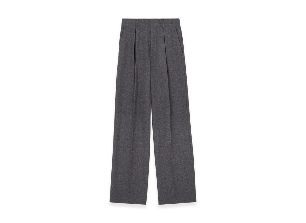 MM6 Maison Margiela Women's Tailored Wool Trousers "Dark Gray"
