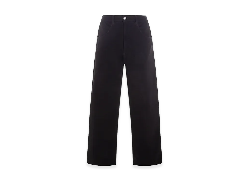 MM6 Maison Margiela Women's Wide Cotton Trousers "Black"