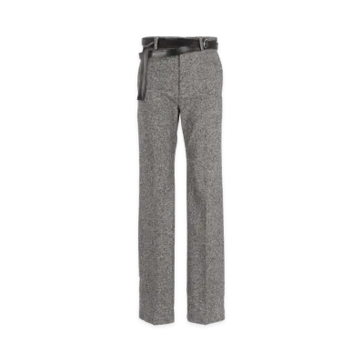 MM6 Maison Margiela Women's Pleated Trousers "Gray"