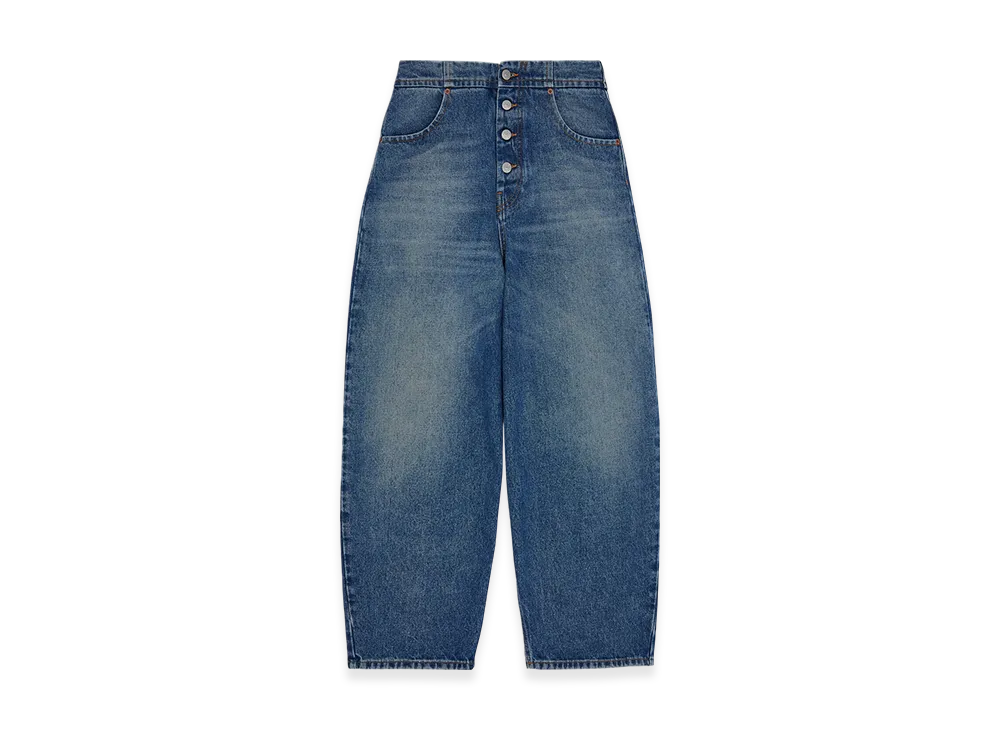 MM6 Maison Margiela Women's Straight Leg Jeans "Light Blue"