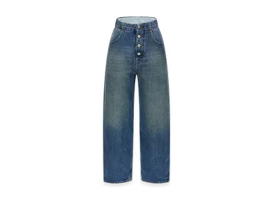 MM6 Maison Margiela Women's Straight Leg Jeans "Light Blue"