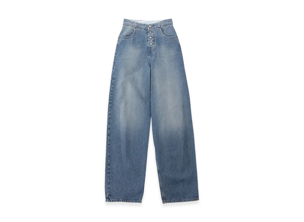 MM6 Maison Margiela Women's High-Waist Jeans "Light Blue"