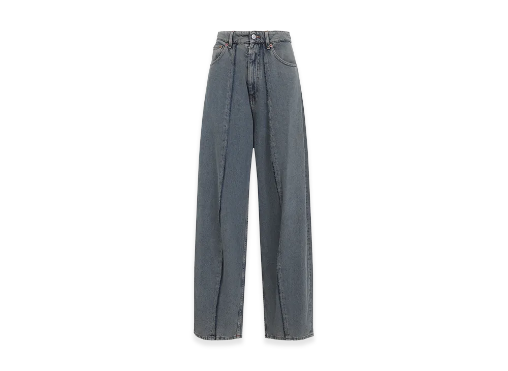 MM6 Maison Margiela Women's Mm6 5 Pockets Jeans "Light Grey"