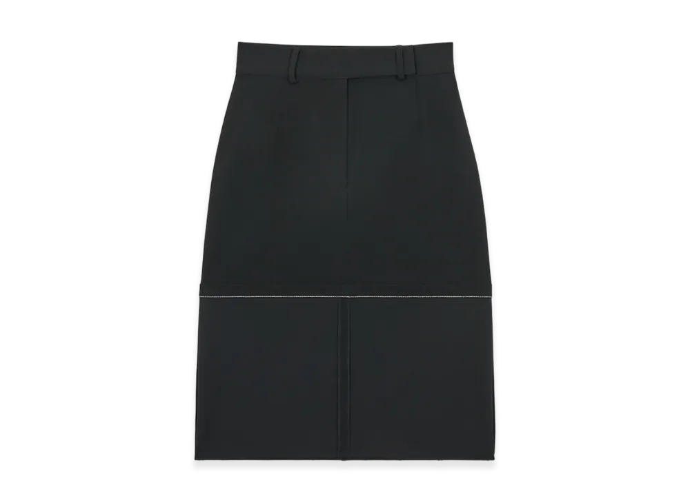 MM6 Maison Margiela Women's Knee Length Skirt "Black"