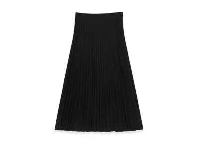 MM6 Maison Margiela Women's Pleated Midi Skirt "Black"