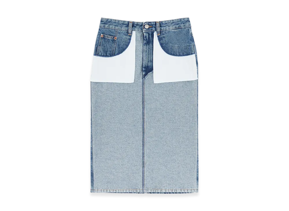 MM6 Maison Margiela Women's Denim Mini Skirt "Blue"