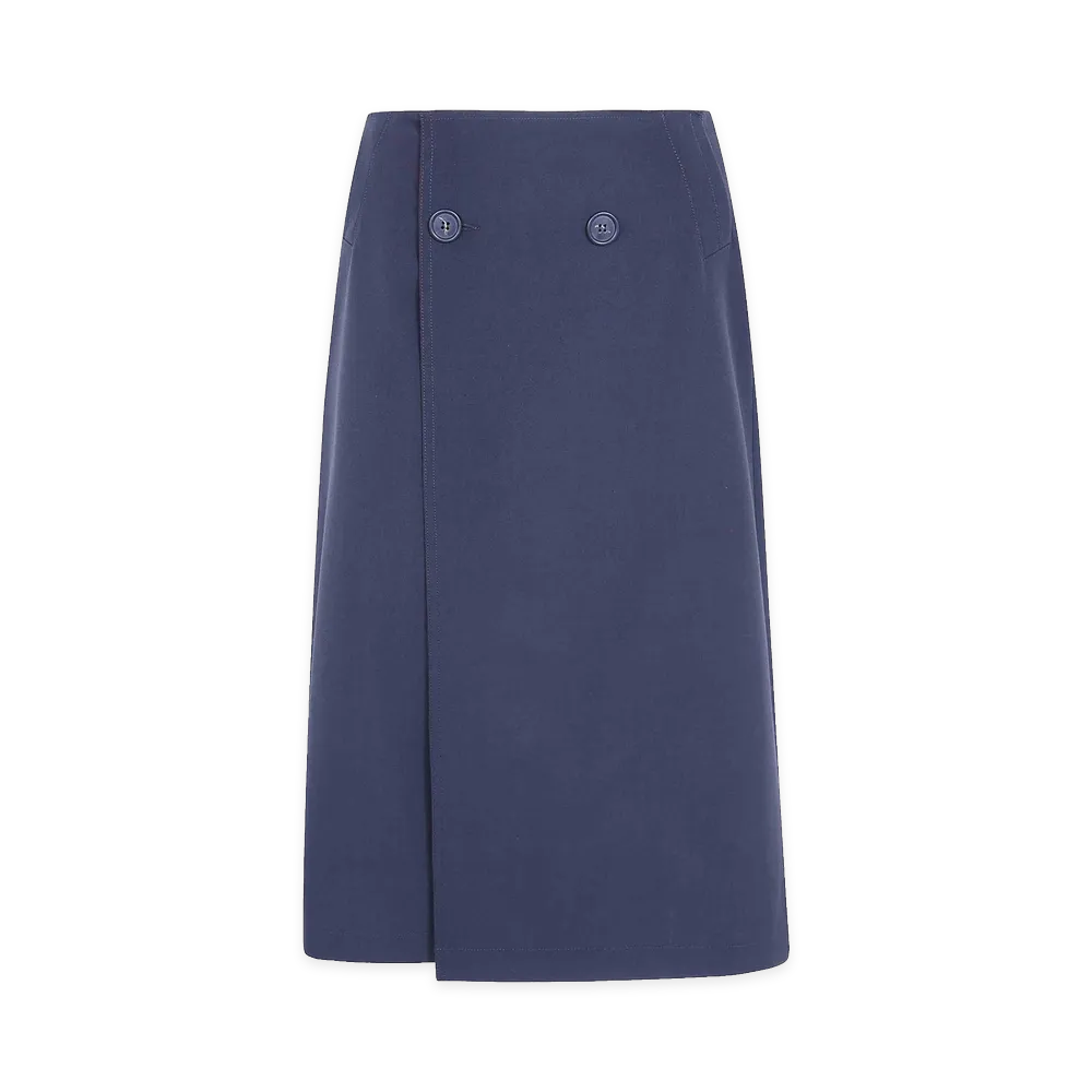 MM6 Maison Margiela Women's Midi Flared Skirt "Gray"