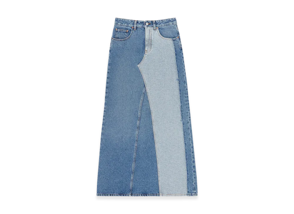 MM6 Maison Margiela Women's Denim Maxi Skirt "Blue"