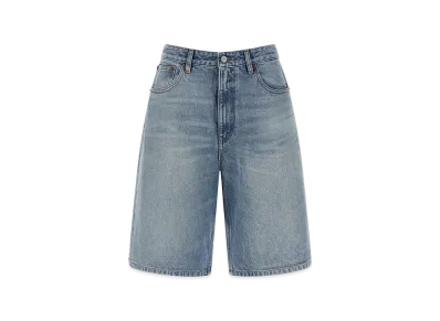 MM6 Maison Margiela Women's Carre Bermuda Shorts "Blue"